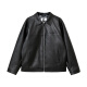 JACK JONES (Jack/Jones) 25 años IMITACIÓN DE IMITACIÓN Men's Leather Tendencia de primavera para hombres Lapa de la chaqueta de cuero de cuero suelto PUT PUS Ejecutivo Ejecutivo E40 Negro Regular E40 3XL (195)