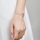 Luxury beads in stock sparkling luxury beads PT950 platinum bracelet for women summer platinum bestie bracelet for girls ins niche design 4.66g (19cm)