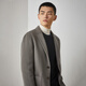 Boni Suit Men's Casual Wool Single West Men's Jacket Business Versátil Singido Traje Top Otoño e Invierno CM645061B Gris Green 170
