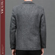 Weikeduo easy care and no pilling double-sided woolen coat men's autumn and winter business casual suit collar thickened coat short gray brown thickened wool warmer L weight 128-145Jin Jin equals 0.5 kg