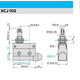 Original Schneider Electric XCJ102C travel switch limit switch micro switch roller long and short rod one open and one closed 10A 250V XCJ-102C replaces D4MC-5020 AZ7311