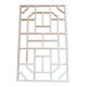 Jeshunxing En bois massif réseau chinois rétro rétro décoratif creux de fenêtre de fenêtre de fleur de plafond réseau bois art fond clartion en bois bbk12040 en bois bbk12040