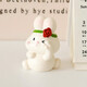 Xixiao cute little rabbit ornaments student desktop girl heart decoration car ornaments children cartoon healing doll 8 cute rabbit combination set