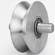 
V-type track wheel/angle iron pulley/light rail wheel triangular wheel/electric door wheel/iron door groove wheel/mobile door wheel 12040V wheel double-head wire