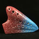 
Shanbei is suitable for three-tube ocarina ag beginner ceramic ocarina alto C tune smoked and burned travel bag lanyard playing level star rain deep sea blue + full set