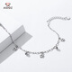 Aido Diamond Platinum Star Bracelet for Women pt950 Platinum Transfer Beads Bracelet for Girlfriend, Weight 4.8-5.0 Grams + Delivery Certificate