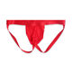 Men's Sexy Sexy Underwear Double Butt Ice Silk Seamless Stretch Slim Personalized Thong Low Waist M2-2.2 Feet Red