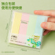 Deli (deli) 400 pieces of 4-color striped sticky notes 76*19mm note notes 66307