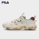 
FILA official men's shoes, cat claw shoes, 6 generation couple dad shoes 2025 spring new lightweight and comfortable casual sneakers [men] cloud white-CC 42