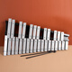
Qimei 37 small carillon 30-tone piano percussion instrument Marimbaqin Orff aluminum plate piano kindergarten 15-tone piano 37-tone aluminum plate piano + black X bracket Dubbing note sticker
