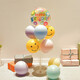 Joyeux anniversaire Décoration Boy and Girl Love Tat Flag Smiley Face Table Floating Balloon Fond Mur Baby Year Year Scene Arrangement Smiley Face Soule pour tirer le drapeau Decoration Balloon