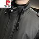 Pier Cardin Plus Velvet Motorcycle Leather Chaqueta de cuero Corto 2022 Autumn e invierno Estilo coreano Corea de cuero de cuero de cuero.
