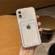 韵宁 适用苹果11硅胶套可插卡iphone12手机壳透明卡包苹果16promax简约保护壳 透明卡包 iPhone 12