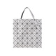 Issey Miyake Neues Produkt für Männer/Frauen neutraler Stil glänzend/mattes Sechs-Grid-Schulter-Tasche Einkaufstasche Männerbeutel Frauenbeutel BB46 AG683 11 Hellgrau