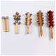 Quyang Percussion Instrument Kinderringring 21 Ringstift Ring Kindergärtner Musik 21 Log Rassel Ring (1 Stück)