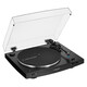 Audio-technica AT-LP3XBT automatic wireless belt-driven LP vinyl record player gramophone built-in phono stage Bluetooth/wired output direct connection to active speakers LP3XBT black