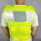 Fluorescent Green Traffic Reflective Vest Road Duty Campus Building Construction Safety Vest Vehicle Mounted Night Cycling Print Shanghai No. 1 Edition Blank Model M