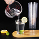 Baijie disposable cup 200ml*50 pieces thickened aviation cup straight cup transparent drinking cup hard plastic cup