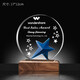 Feichuang Space und High-End-Holzkristall Trophäe Customized Souvenir Design und Produktion ausgezeichnete Trophäe Autorisierte Kartenpreisträgerin und Belohnungsdenkmale Sonderpreis Mini-Modell