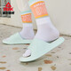 Sandales à glissement de merde de style pic de pointe Sandales de sport d'été pour hommes Sandales de sport extérieur et confortables Chaussures de plage non glissantes Gouache vert (style féminin) E12138L 35