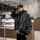 7 high-quality casual jackets for men in autumn and winter, quilted warm handsome hunting jackets, fake two-piece design hooded baseball uniform tops GWHG-3371 black gray XL 170-175cm 155-180Jin Jin is equal to 0.5 kg