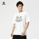 KELME short-sleeved T-shirt men's summer new pure cotton loose casual short t football trendy cultural shirt 9224TX1057 white XL