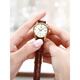 
Olius Swiss certified brand new watches for 2025 for women's mechanical watches, light luxury niche women's watches, top ten thin belts, upgraded version-6629 brown leather white women ()