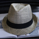 Tochino Summer Paille Chapeau de protection solaire Men's Sun Couple Sorties Chapeaux de sortie pour les jeunes Pêche extérieure Grande tête circonférence Sunshade Courte courte du soleil CEULLE GRENE BEEUR LEAUSE LEUX LA TAILLE L (58-62CM)