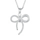 CHINA GOLD PT950 smart bow platinum pendant as a birthday gift for your girlfriend and wife, about 3.1g
