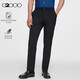 G2000 men's spring and autumn machine washable, easy to care for, crisp and can be worn in all seasons, slim-fitting trousers, black - slim fit 33