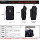 Swiss sergeant knife belt belt bag vertical mobile phone bag waist bag men's new multi-layer construction site work bag black three layers + arm strap