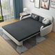 Songxian Modern home living room sofa bed Nordic simple small apartment storage lazy sofa bed [with storage]