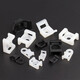 Tuanzhiyuan wire holder saddle-shaped tie holder screw hole type cable tie holder cable fixing clip HC HC-2S black 100 pieces