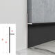 FACEMINI FN-684 5 cm Wandtafel Ablauflinie ohne Schlitzen eingebettete Aluminiumlegierung Basbar 15 mm unsichtbar