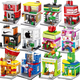 City Street View Series Bausteine Laden Hausgebäude Model Versammlung Spielzeug Kinder Jungen Mädchen Geburtstagsgeschenk Mg Obst Mobile Store 1391b