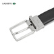
LACOSTE French Crocodile Accessories Men's Metal Logo Buckle Versatile Belt Belt RC4002 672/Black/Naval Blue 110cm