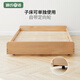 Genji Muyu solid wood children's bed, modern and simple pull-out double bed, double-layer support bed, the same style as the star of Ode to Joy