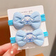 Jisenjia's cute Kuromi children's bow towel hair band rubber band ball head does not hurt the hair high elastic hair rope children's bow Kuromi 2 pieces