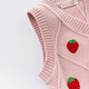 David BELLA (DAVE/BELLA) fashionable cartoon baby knitted vest baby sweater vest autumn clothes children's horse clip infant vest New Year pink DBW14697 66 cm (recommended height 59-66 cm)
