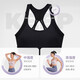 Halten Sie Yoga Sports Unterwäsche Running Weste Frauen mit hoher Intensität schocksicherer Rückenbra Back Schnalle einstellbare 12392 Sauerstofflila XL