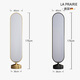 LA PRAIRIE German brand Light luxury floor-standing mirror Home bedroom full-body mirror rotating living room three-dimensional changing dressing dressing mirror Golden rotating dressing mirror 175*40cm