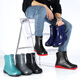 Chuitianpeng outdoor Jundeng short tube rain boots men's thick sole anti-slip wear-resistant rain boots rubber shoes overshoes kitchen construction site labor protection Jundeng 844 short tube black and red (without cotton) 36
