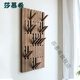 
Pupan walnut piano keys clothes hanger wall hanging on the wall hanging area clothes hook corner solid wood coat rack floor walnut vertical plate 8th floor 16855