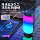 [Wan Single Explosion] Portable Bluetooth speakers mini small audio wireless portable portable high -sound outdoor car household can be plug -in card colorful subwoofer small speaker [black] fantasy Bluetooth audio