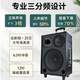 European and American sound 263 outdoor audio karaoke special all-in-one machine with sound card professional three-way singing high-power portable square dance Bluetooth trolley speaker with wireless microphone 12 inches 12 inches/263+2 microphones + spree