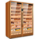 CIGARLOONG 275C cigar cabinet, constant temperature and humidity cabinet, air-cooled, ammonia-free and alcohol-curing, Spanish cedar wood shelf, large capacity, embedded WiFi intelligent control compressor, cigarette cabinet with fingerprint lock, rich gold cigar model, clean ammonia + WiFi + fingerprint lock