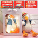 Infant Island Creative Funny Duck Toy Funny Recording Doll Children's Birthday Gift Girls Giving Boyfriend Girlfriend Girl Recording [200 Songs] Gift Bag Light String