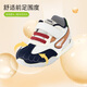 Dr. Jiang (Drkong) Spring and Automne Chaussures de bébé confortables pour hommes et femmes, chaussures saines confortables respirantes, chaussures de devant domestiques polyvalentes, abricot / violet 20, la longueur du pied est d'environ 11,4-11.9
