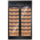 FUKE FK-340WB variable frequency constant temperature and humidity dual temperature Krupp stainless steel cigar cabinet red wine cabinet double doors need to be customized large capacity commercial black titanium (double door cigar cabinet)