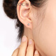 Zokai Pt950 geometric rhombus platinum earrings earrings as a birthday gift for girlfriend, ear care stick, about 1.0g